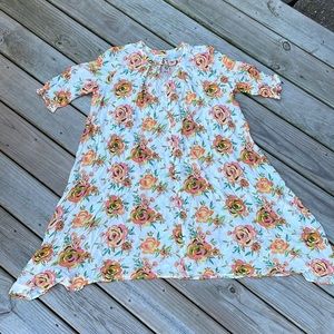 Floral swing dress